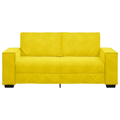 2-Sitzer-Sofa Gelb 140 cm Samt