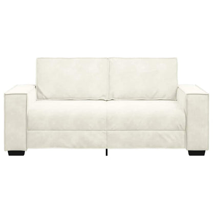 2-Sitzer-Sofa Creme 140 cm Samt