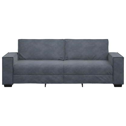 3-Sitzer-Sofa Dunkelgrau 180 cm Samt