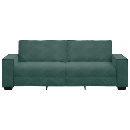 3-Sitzer-Sofa Dunkelgrün 180 cm Samt
