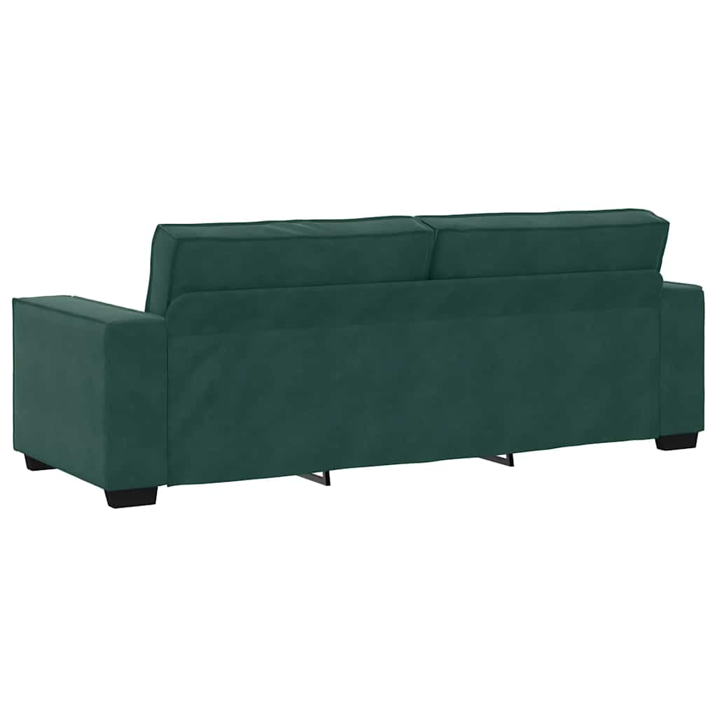 3-Sitzer-Sofa Dunkelgrün 180 cm Samt