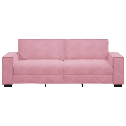 3-Sitzer-Sofa Rosa 180 cm Samt
