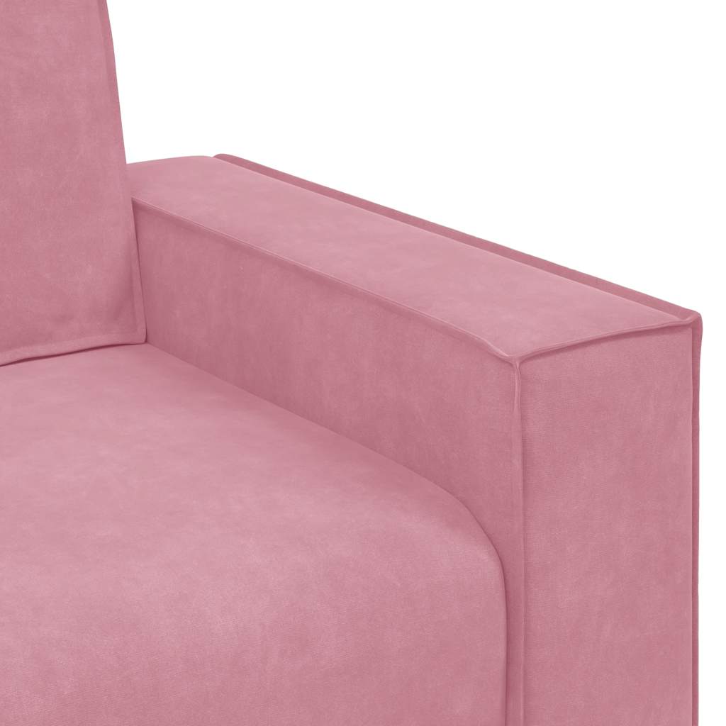 3-Sitzer-Sofa Rosa 180 cm Samt