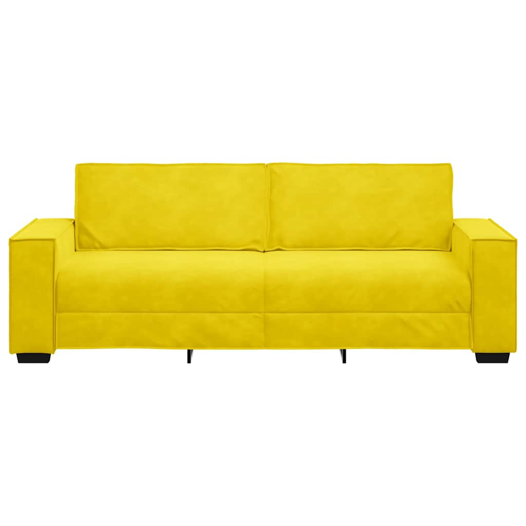 3-Sitzer-Sofa Gelb 180 cm Samt