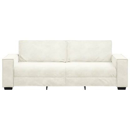 3-Sitzer-Sofa Creme 180 cm Samt