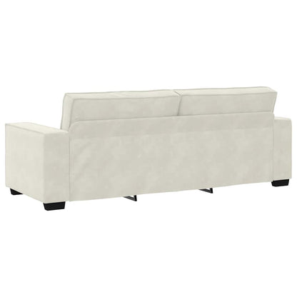 3-Sitzer-Sofa Creme 180 cm Samt