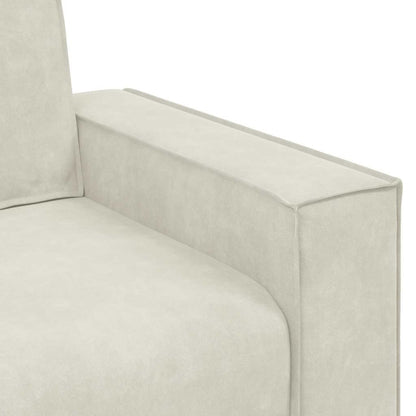 3-Sitzer-Sofa Creme 180 cm Samt