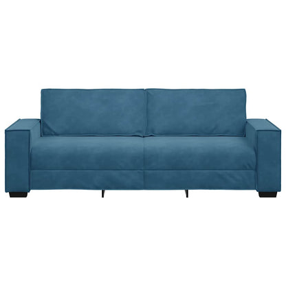 3-Sitzer-Sofa Blau 180 cm Samt