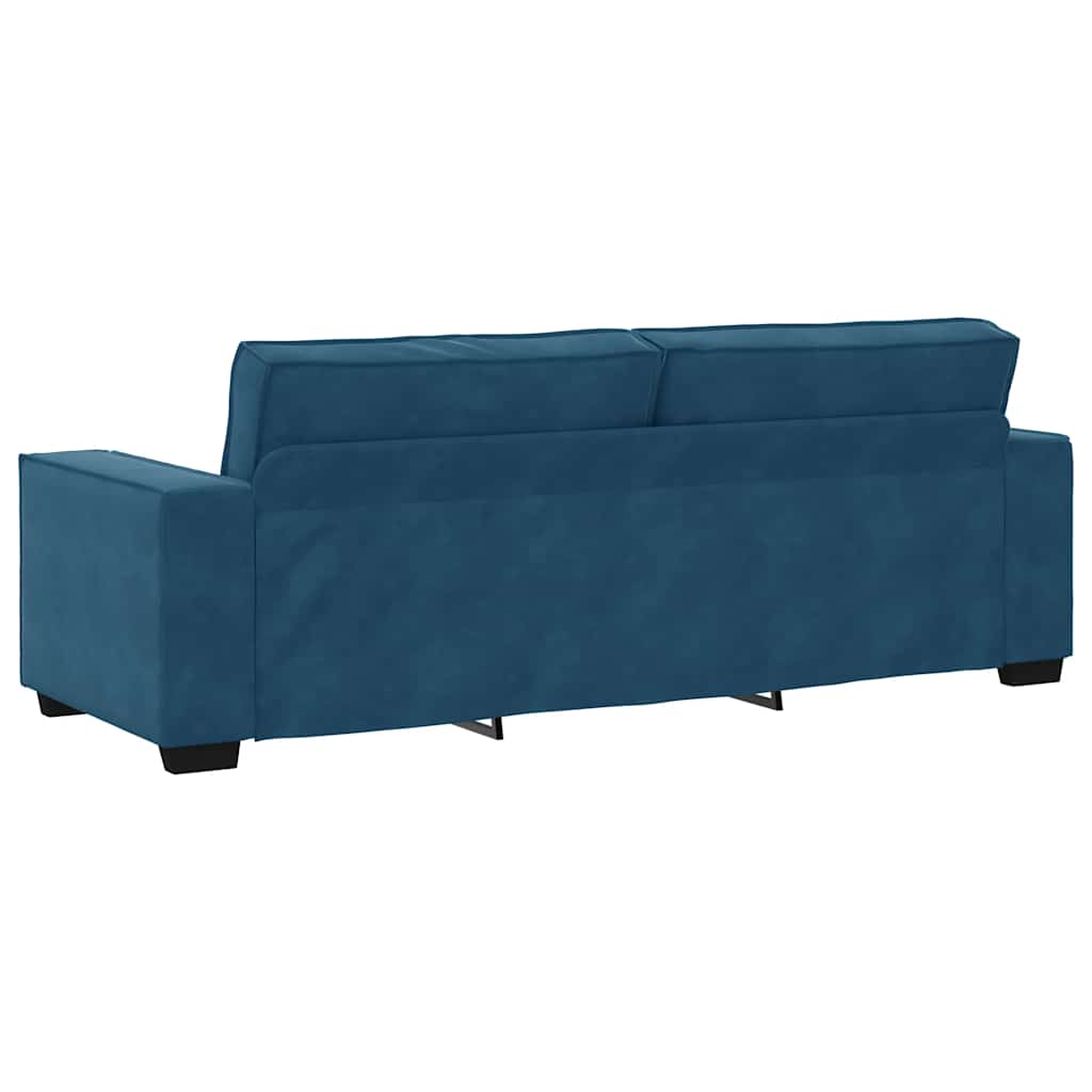 3-Sitzer-Sofa Blau 180 cm Samt