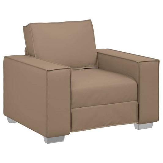 Sofasessel mit Kissen Cappuccino 99 x 78 x 84 cm Kunstleder