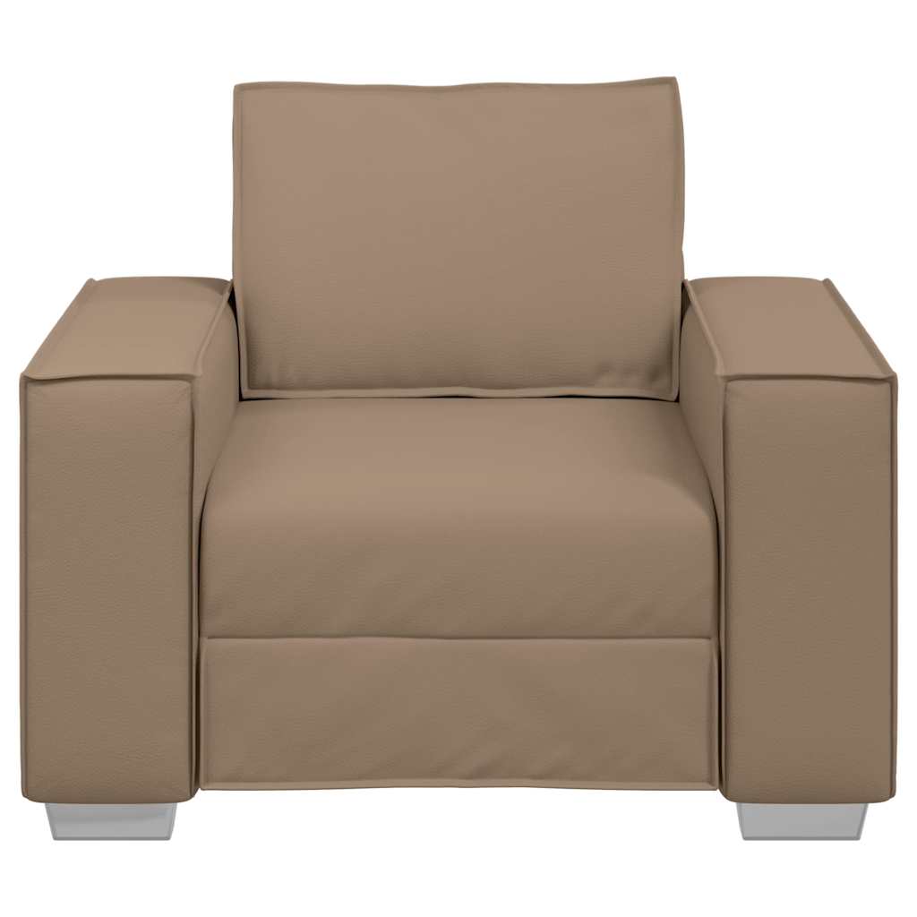 Sofasessel mit Kissen Cappuccino 99 x 78 x 84 cm Kunstleder