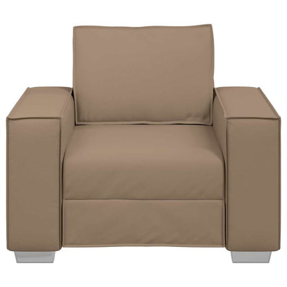 Sofasessel mit Kissen Cappuccino 99 x 78 x 84 cm Kunstleder