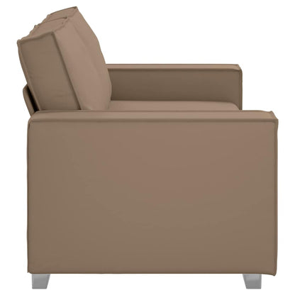 Loveseat Sofa 180 cm mit Kissen Cappuccino Kunstleder