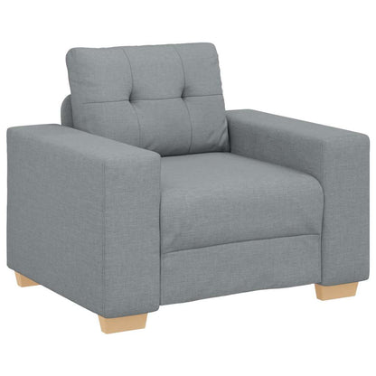 Sessel Hellgrau 60 cm Stoff