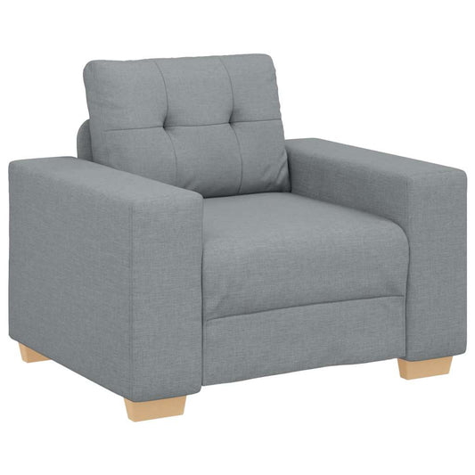 Sessel Hellgrau 60 cm Stoff