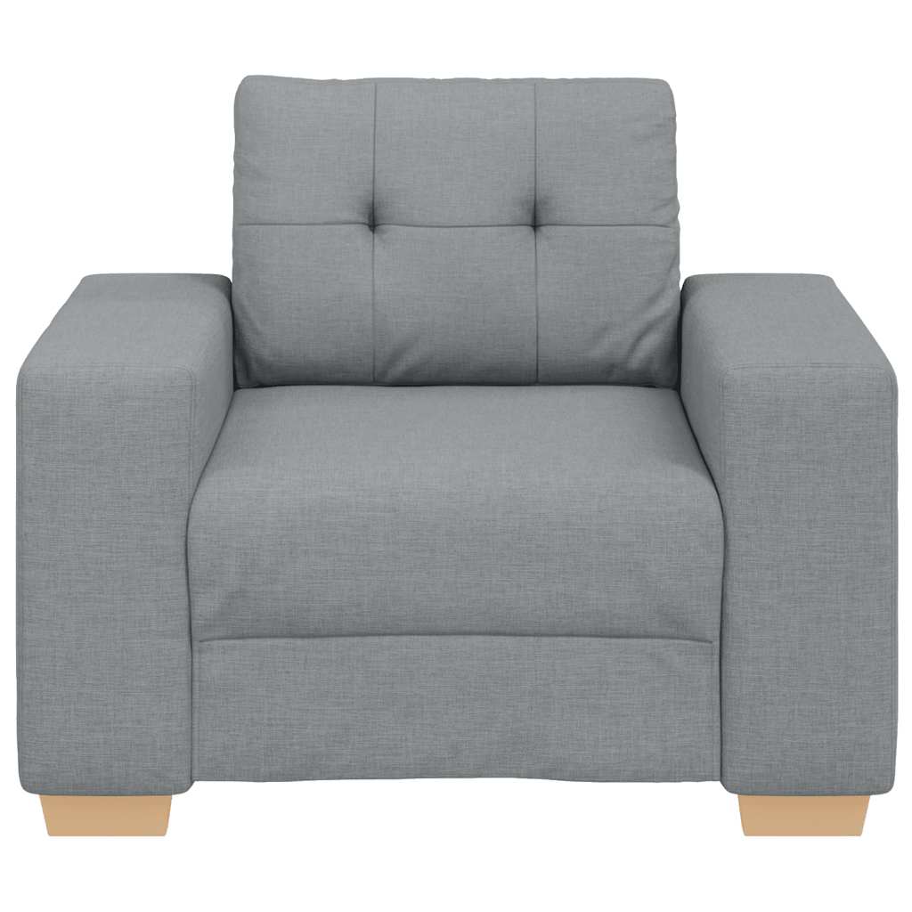Sessel Hellgrau 60 cm Stoff