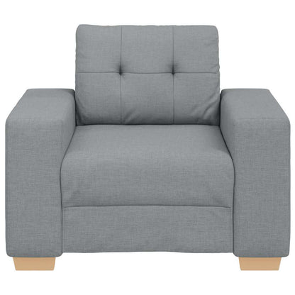 Sessel Hellgrau 60 cm Stoff