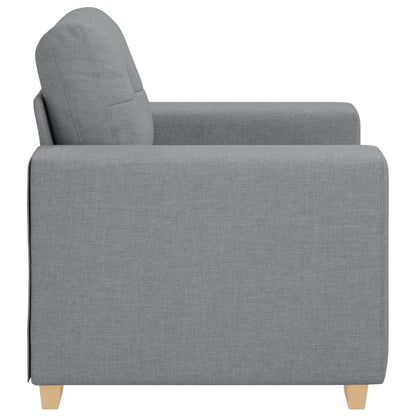 Sessel Hellgrau 60 cm Stoff