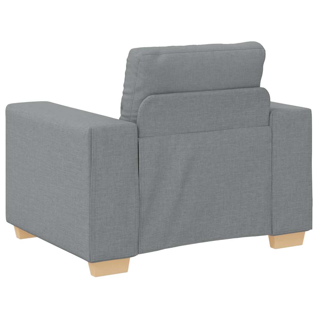 Sessel Hellgrau 60 cm Stoff