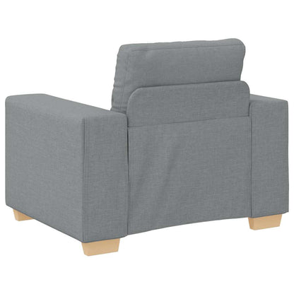 Sessel Hellgrau 60 cm Stoff