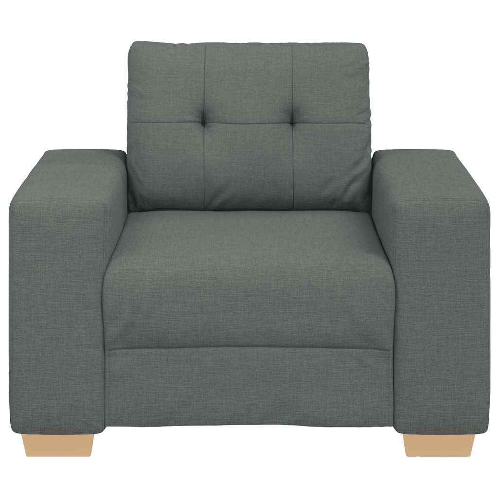 Sessel Dunkelgrau 60 cm Stoff