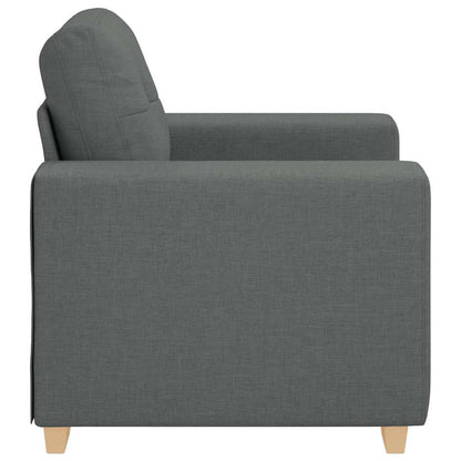 Sessel Dunkelgrau 60 cm Stoff