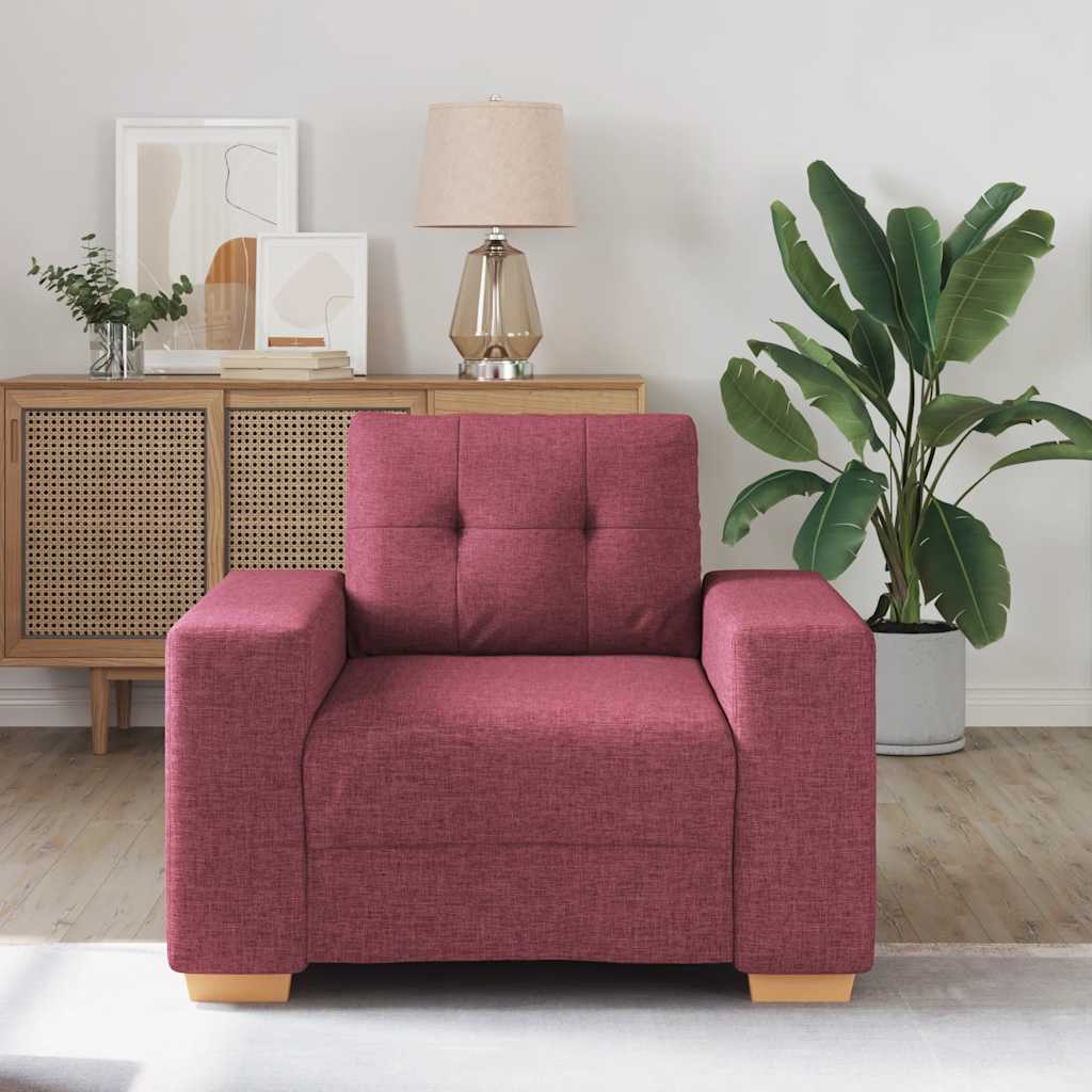 Sofa-Sessel Weinrot 60 cm Stoff