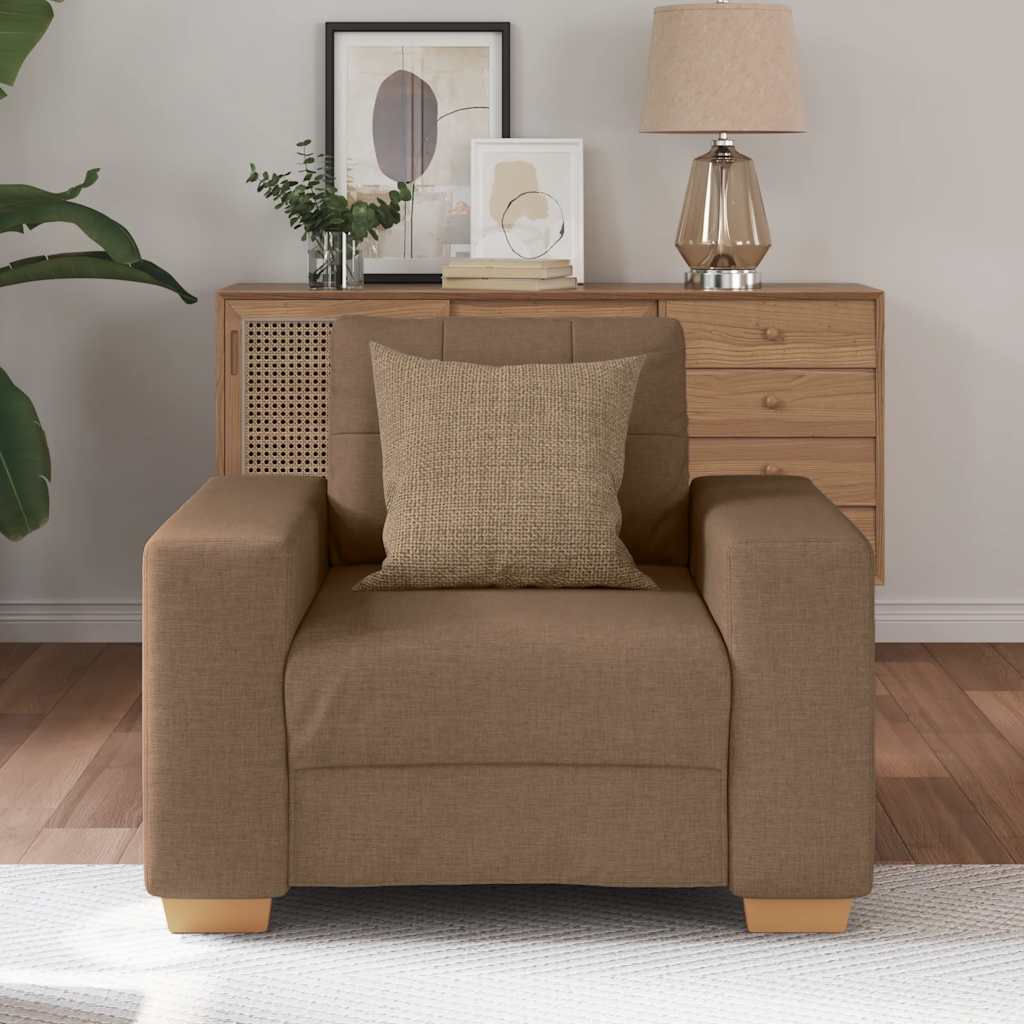 Sofa-Sessel Braun 60 cm Stoff