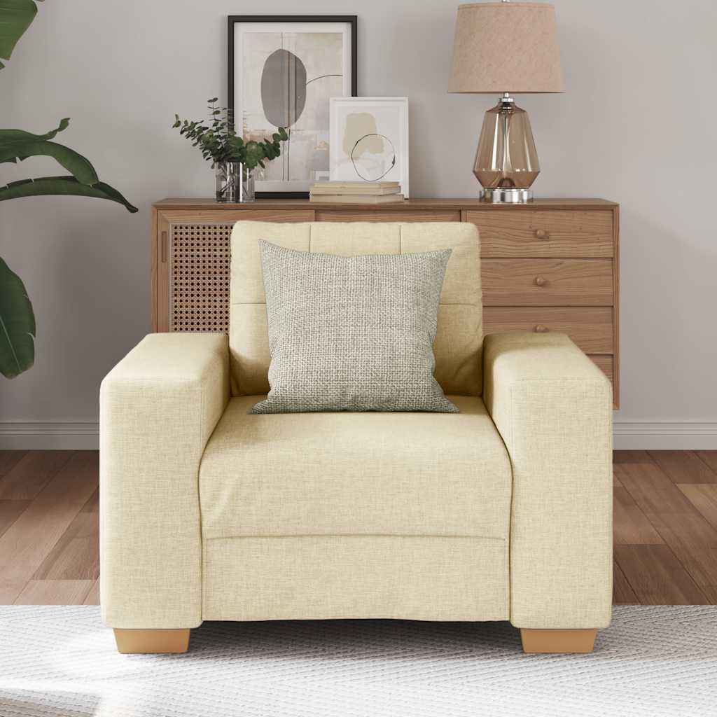 Sofa-Sessel Creme 60 cm Stoff