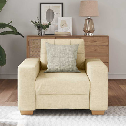 Sofa-Sessel Creme 60 cm Stoff