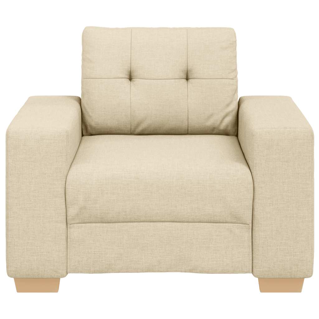 Sofa-Sessel Creme 60 cm Stoff