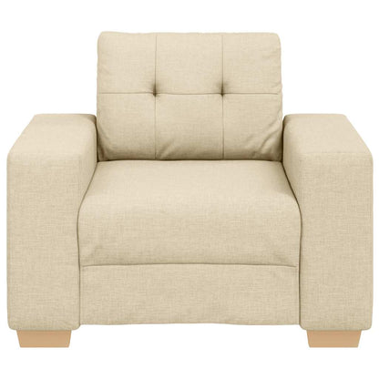 Sofa-Sessel Creme 60 cm Stoff