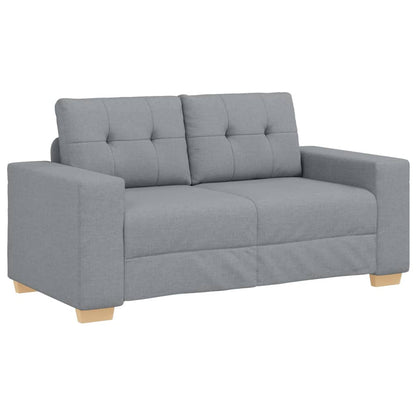 Zweisitzer-Sofa Hellgrau 120 cm Stoff