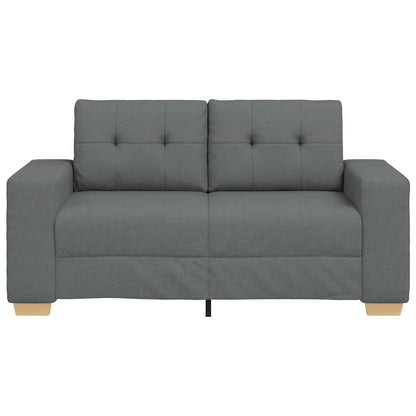 Zweisitzer-Sofa Dunkelgrau 120 cm Stoff
