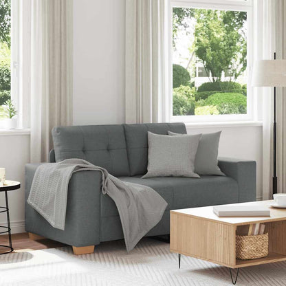 Zweisitzer-Sofa Dunkelgrau 120 cm Stoff