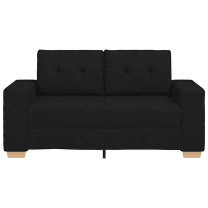 Zweisitzer-Sofa Schwarz 120 cm Stoff