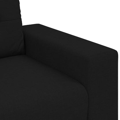 Zweisitzer-Sofa Schwarz 120 cm Stoff