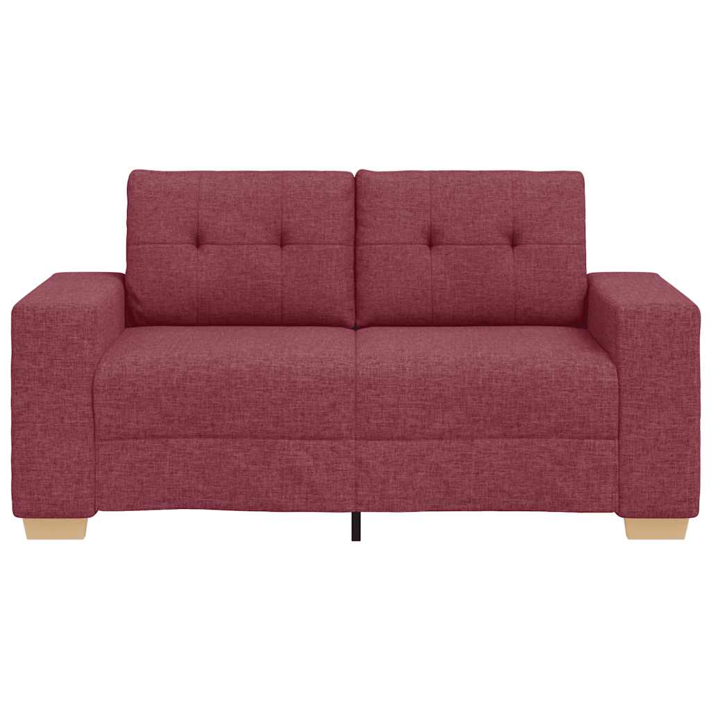 Loveseat-Sofa Weinrot 120 cm Stoff