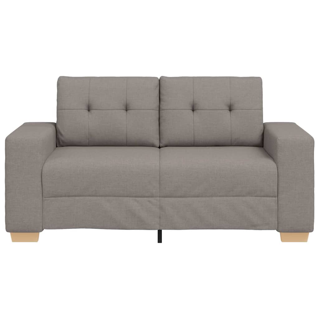 Loveseat-Sofa Taupe 120 cm Stoff