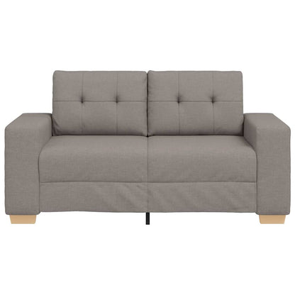 Loveseat-Sofa Taupe 120 cm Stoff