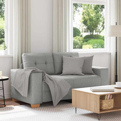Zweisitzer-Sofa mit Kissen Wolken-Grau Stoff