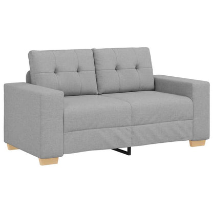 Zweisitzer-Sofa mit Kissen Wolken-Grau Stoff