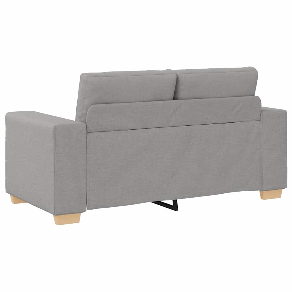 Zweisitzer-Sofa mit Kissen Wolken-Grau Stoff