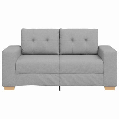 Zweisitzer-Sofa mit Kissen Wolken-Grau Stoff
