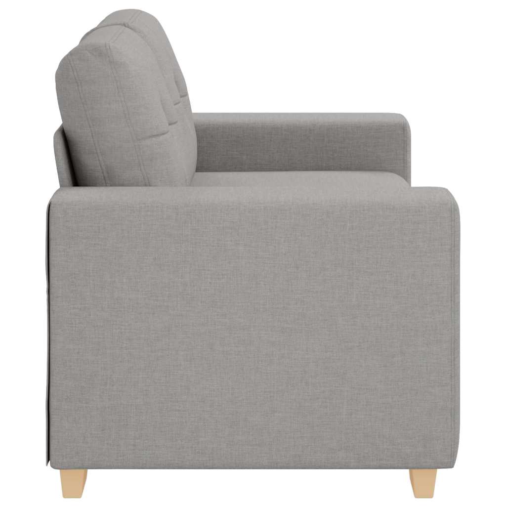 Zweisitzer-Sofa mit Kissen Wolken-Grau Stoff
