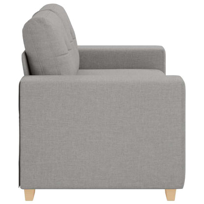 Zweisitzer-Sofa mit Kissen Wolken-Grau Stoff
