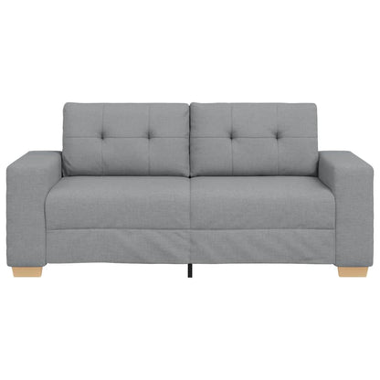 Zweisitzer-Sofa Hellgrau 140 cm Stoff