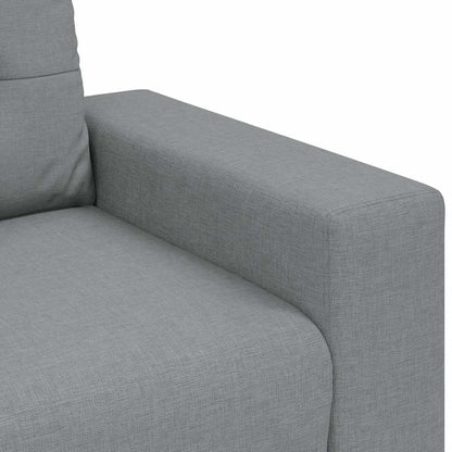 Zweisitzer-Sofa Hellgrau 140 cm Stoff