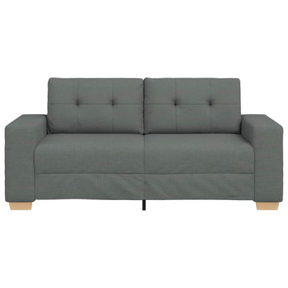 Zweisitzer-Sofa Dunkelgrau 140 cm Stoff