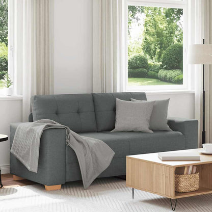 Zweisitzer-Sofa Dunkelgrau 140 cm Stoff